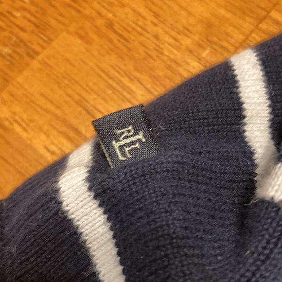 Lauren Ralph Lauren Womens Size 3X Plus Size Pullover Sweater Striped Navy White - Picture 6 of 11